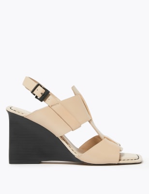 m&s black wedges