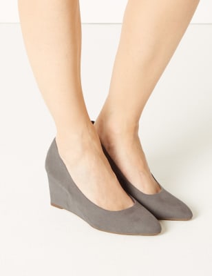 m&s ladies wedge shoes