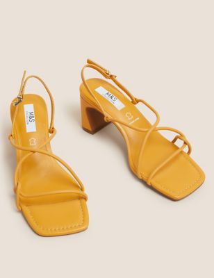 Leather Ankle Strap Statement Sandals