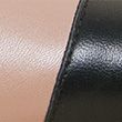 Leather Block Heel Slingback Shoes - naturalmix