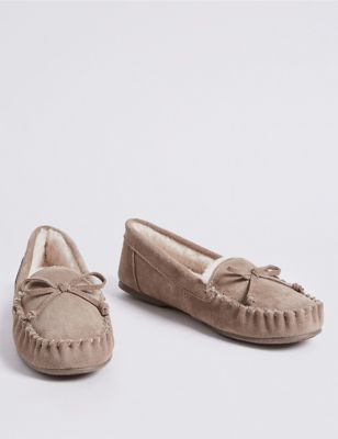 Women's Moccasin Slippers | M&S