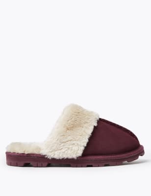 m&s grey slippers