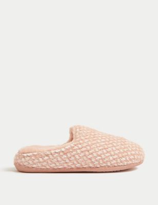 Chenille Mule Slippers with Freshfeet™