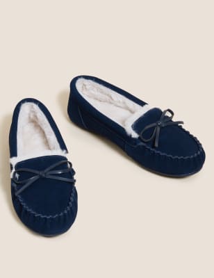 womens moccasins without fur