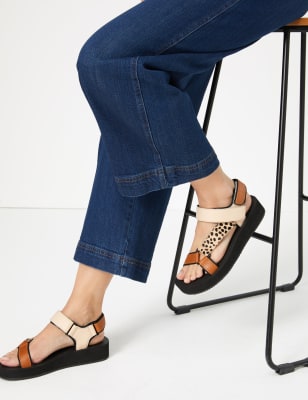 m&s gold sandals