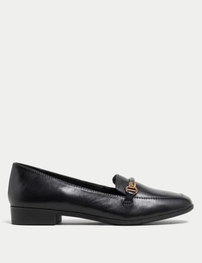 Black leather ankle boots best sale m&s