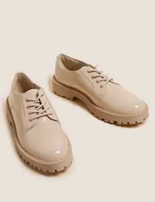 Wide Fit Leather Lace Up Shoes