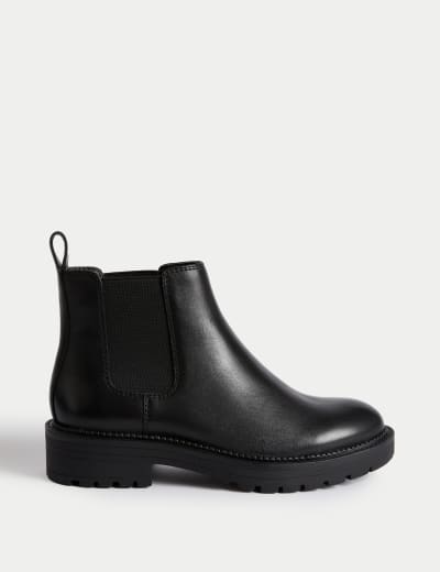 M&s navy online ankle boots
