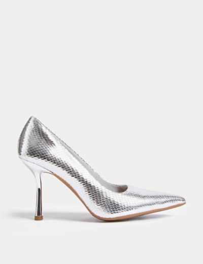 Stiletto Multi Strap Pointed Court Shoes, M&S Collection