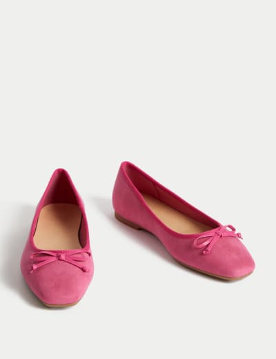 Pink pointed toe hotsell flats