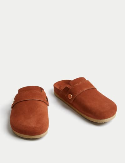 Suede on sale clog shoes