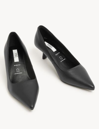 Wide width kitten heel booties deals