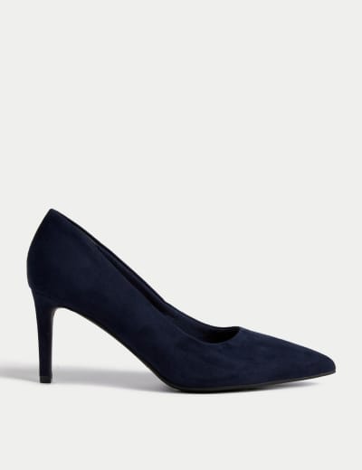 Dune navy court shoes top