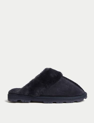 Faux Fur Cuff Slipper Boots FatFace M S