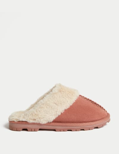 M&s ladies mule slippers best sale