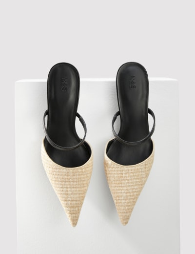 Slingback sales mules heels