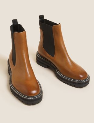 The Chunky Leather Chelsea Boots