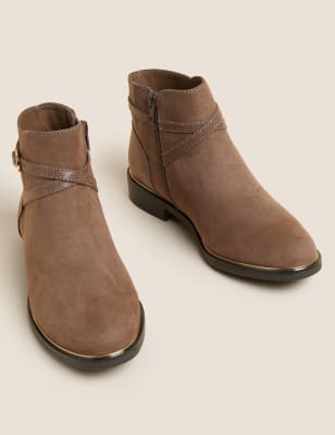 womens brown short boots