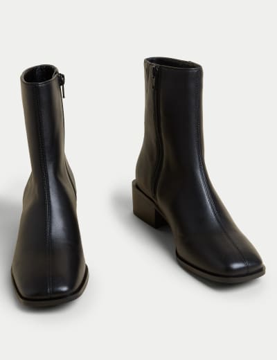 Square toe chelsea boots womens on sale