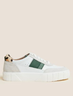 Leather Chunky Side Detail Trainers