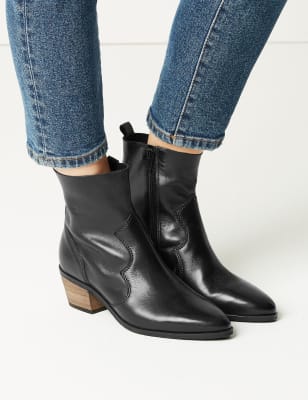 m&s ladies black boots