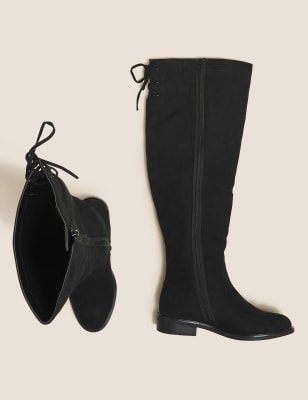 m&s black knee boots