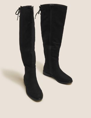 Wide Fit Flat Over the Knee Boots