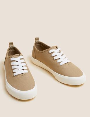 Canvas Lace Up Trainers