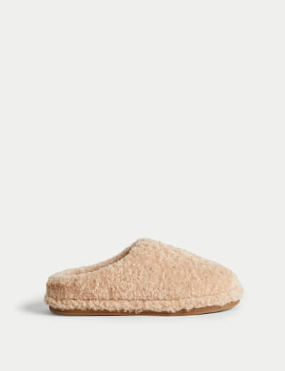 Borg Mule Slippers M S Collection M S