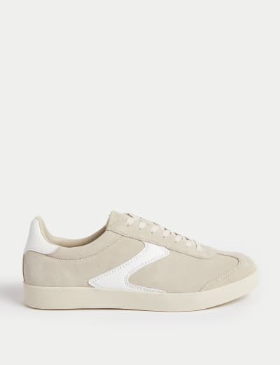 Leather Lace Up Trainers M S Collection M S