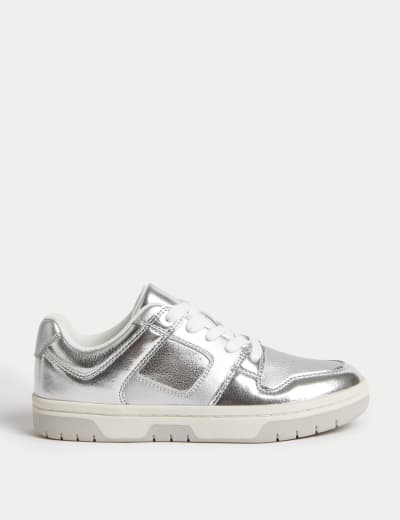 Skechers sales metallic trainers