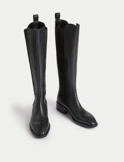 Vagabond amina black leather knee high boots online
