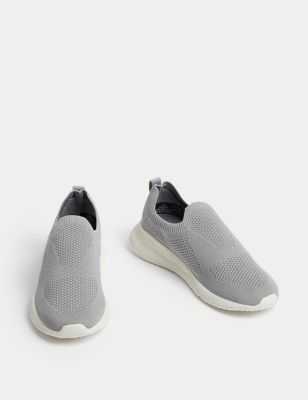 Knitted Slip On Trainers