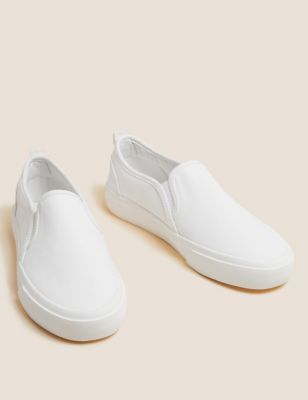 Canvas Slip On Trainers