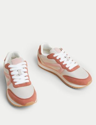 Lace Up Side Detail Trainers