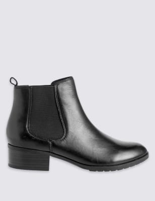 

Кожаные ботильоны с широкой полнотой и технологией Footglove™