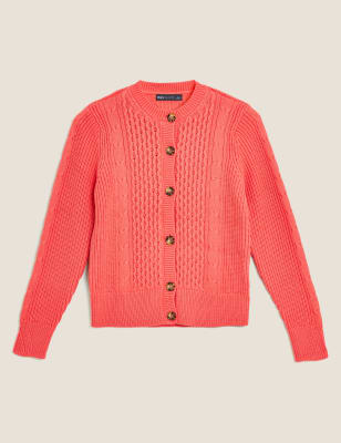 ladies red cardigan