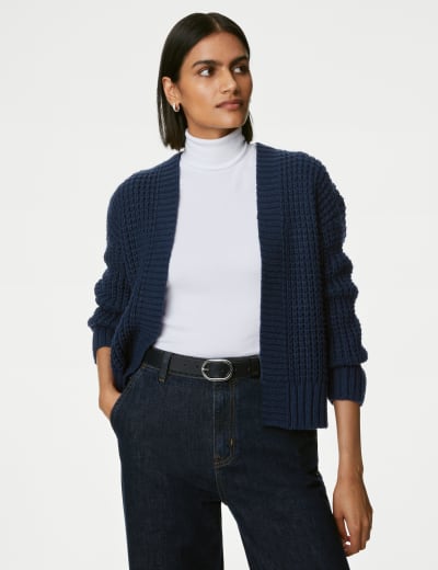 Navy edge to edge cardigan online