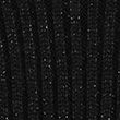 Ribbed Sparkly Roll Neck Longline Jumper - black