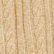 Cotton Rich Cable Knit V-Neck Knitted Vest - camelmix