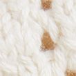 Cotton Rich Textured Collared Cardigan - cream