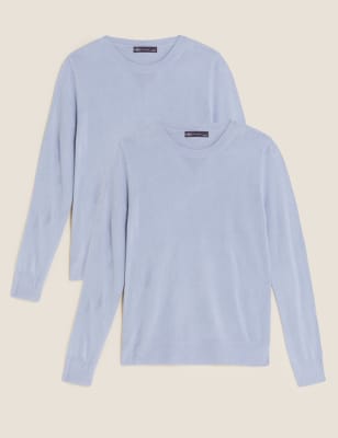 Polka Dot Crew Neck Jumper M S Collection M S