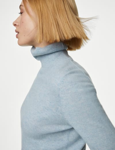 M&s cashmere polo best sale neck