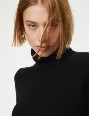 ladies black cashmere jumper