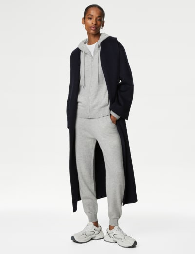 Pure Cashmere Knitted Relaxed Hoodie, Autograph