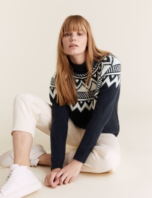 marks and spencer navy jumper