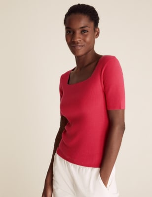 marks and spencer black evening tops
