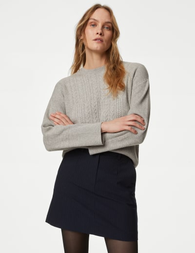 Marks and spencer hotsell ladies crew neck jumpers
