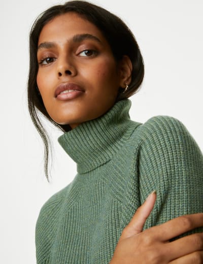 Soft Touch Ribbed Roll Neck Jumper 20 of 32
