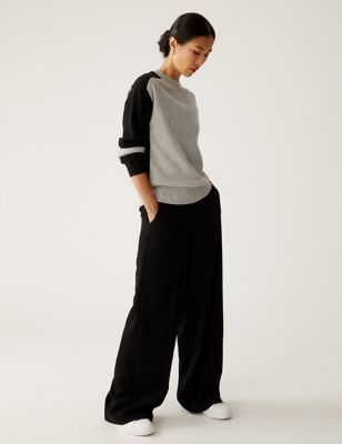 Soft Touch Colour Block Relaxed Jumper